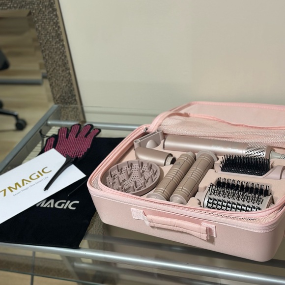 7Magic Hair Styling Tool Set in Pink - Picture 2 of 12